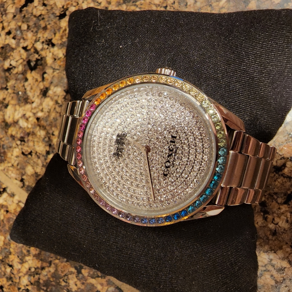 Coach Preston Rainbow Stainless Steel Watch 36mm